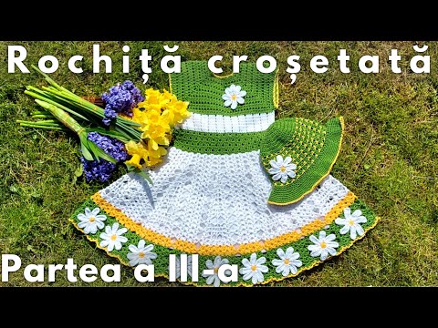 Rochița croșetată Alice în țara minunilor - Partea a III a  | Tutorial pas cu pas