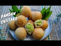 PANDAN CUSTARD GLUTINOUS SESAME BALLS