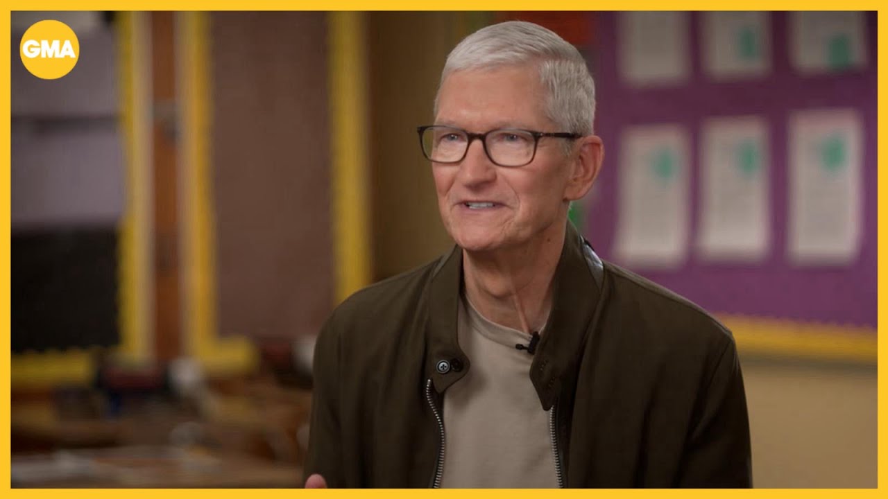 Tim Cook talks Apple's 50th anniversary - YouTube