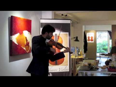 Razvan Stoica plays Bach at Badiarov Violins opening