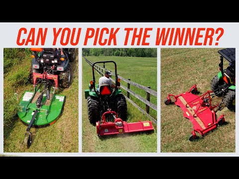 HEAD TO HEAD! FLAIL MOWER VS BRUSH HOG VS FINISH MOWER 🥊💪🚜