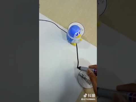 Malplay Vaikiškas robotas pingvinas vaikščiojantis linijomis video