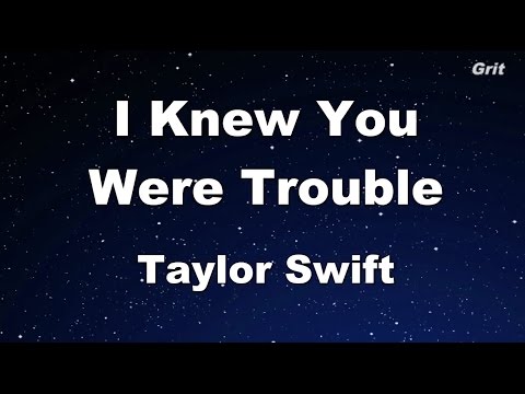 I Knew You Were Trouble - Taylor Swift Karaoke【With Guide Melody】