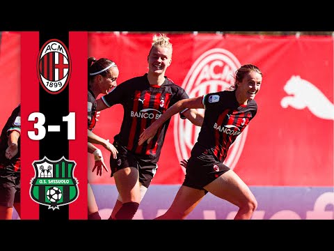 The Rossonere claim their first win | AC Milan 3-1 Sassuolo | Highlights Women's Serie A