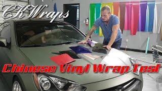 Chinese vinyl wrap test 3m Avery Vvivid Vinyl. Vinyl wrap scratch test and self healing. @ckwraps