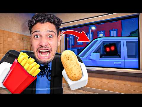 لا تعمل في مطعم البطاطس المقلية😱هناك شيئ غريب😨-Sell Fries Roblox