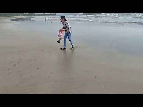 My kitu first step on the beach ⛱️