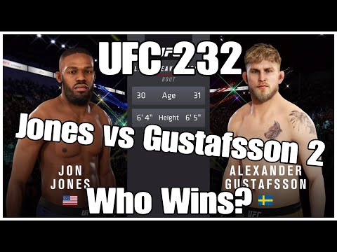 UFC 232 Jones Vs Gustafsson 2  (UFC 3 simulation)