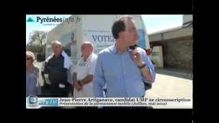 preview picture of video 'Legislatives 65 JP Artiganave et sa permanence mobile (mai 2012)'