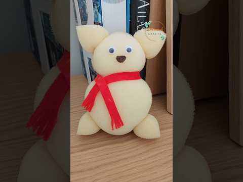 🧸 How to Make a Teddy Bear from Sponge? #sponge