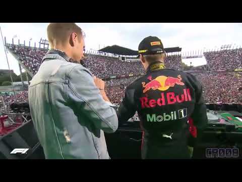 Max Verstappen plays his own song at the Mexico GP