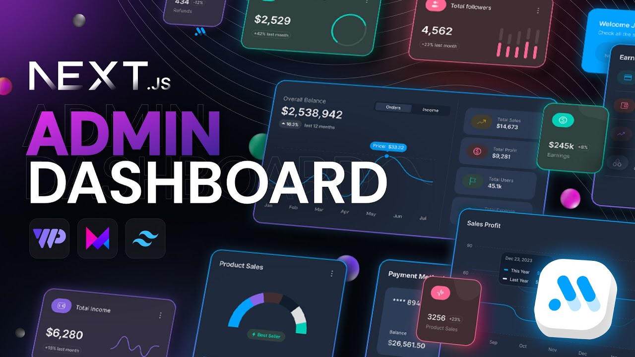 Build a Powerful Admin Dashboard with Next.js 🔥 | Material M Admin Dashboard