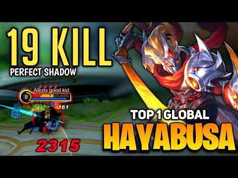 19 KILL! Hayabusa Totaly Broken [ Top 1 Global Hayabusa Gameplay ] By Ryu1 - Mobile Legend