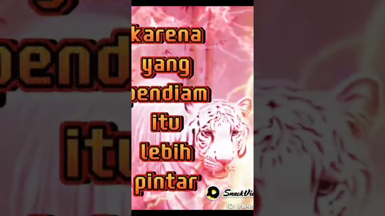 jangan orang pendiam itu bodah