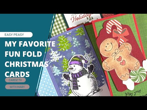 MY FAVORITE FUN FOLD CHRISTMAS CARDS 