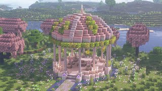 [Minecraft] How to Build an Aesthetic Gazebo / Cherry / Pale Oak / Tutorial