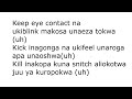 Eye contact lyrics -  Wakadinali