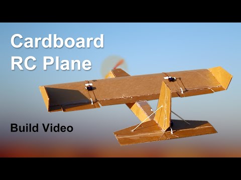 How to Make a Cardboard RC Airplane - DIY