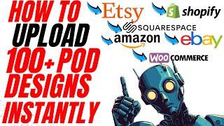 Publish 100s of Designs to Etsy, Amazon, Shopify & eBay with AI + Printify (Full Automation Guide)
