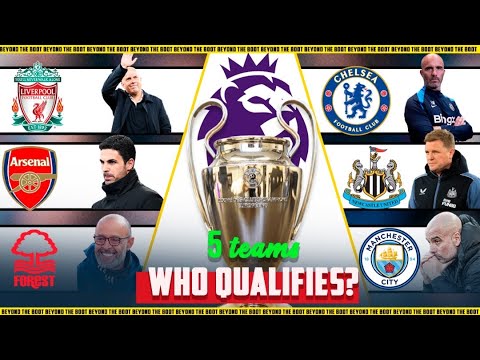 5 Spots for EPL team| Who are the favourites for the Premier League Champions League places?