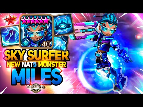New WATER SKY SURFER MILES in Summoners War