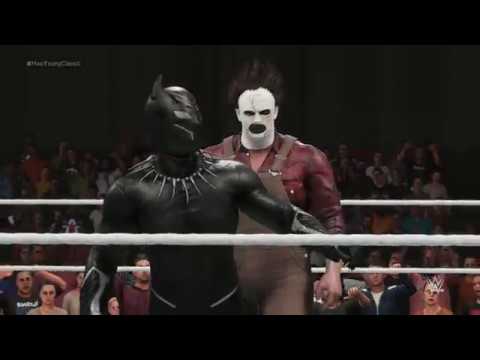 WWE 2k19 Black Panther vs. Leatherface (CPU vs. CPU)