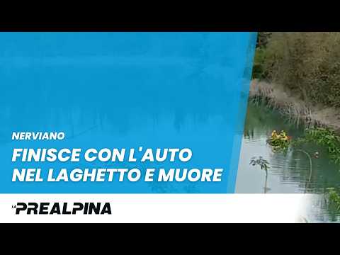 Nerviano. Finisce con l'auto nel laghetto e muore