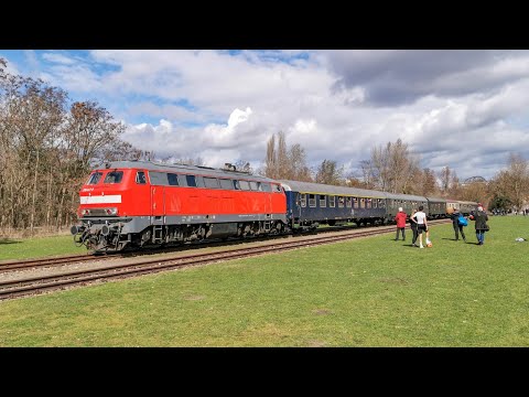 Lok Ost 112 364 & VIS 218 467 mit einem Sonderzug auf dem Weg zum deutschen Technikmuseum