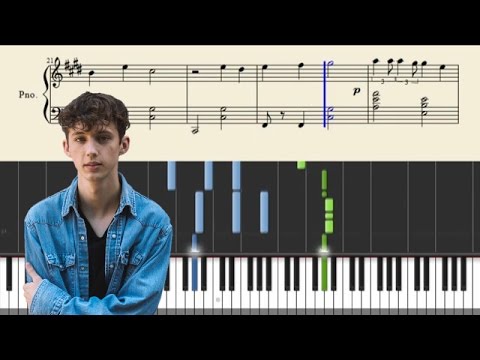 Troye Sivan - BITE - Piano Tutorial + Sheets