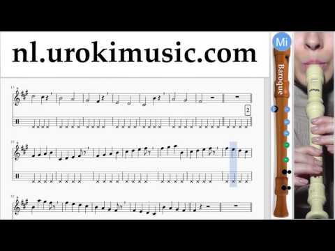 Blokfluit Leren Spelen (B.) Sia - Cheap Thrills Tablatura Deel#1 um-i374