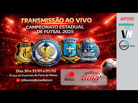 2ª RODADA FINAIS DO CAMPEONATO ESTADUAL DE FUTSAL