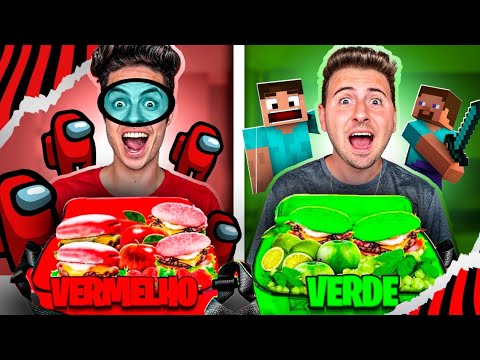 LANCHEIRA DOS VÍDEO GAMES! (AMONG US, MINECRAFT E ROBLOX)