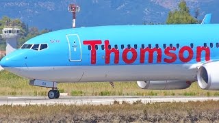 preview picture of video 'Plane Spotting at Corfu Airport - Part 1 - Thomson Airways Boeing 757 737 [1080p HD]'