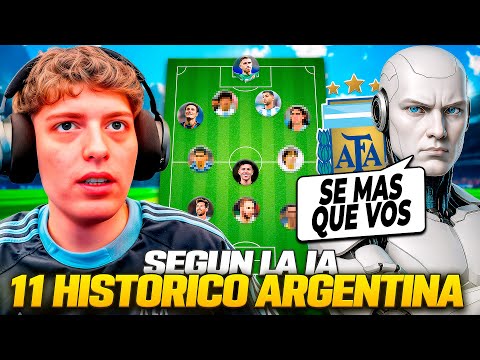 DAVOO XENEIZE REACCIONA AL MEJOR 11 HISTORICO DE ARGENTINA SEGUN LA IA (INTELIGENCIA ARTIFICIAL)