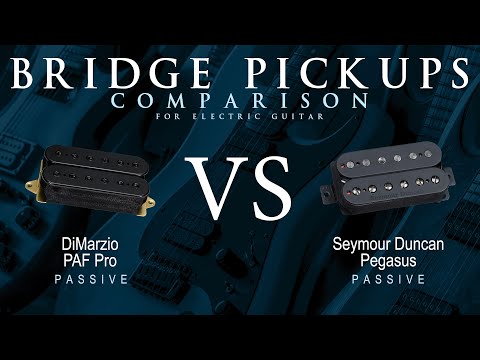 DiMarzio PAF PRO vs Seymour Duncan PEGASUS - Passive Bridge Guitar Pickup Comparison Tone Demo