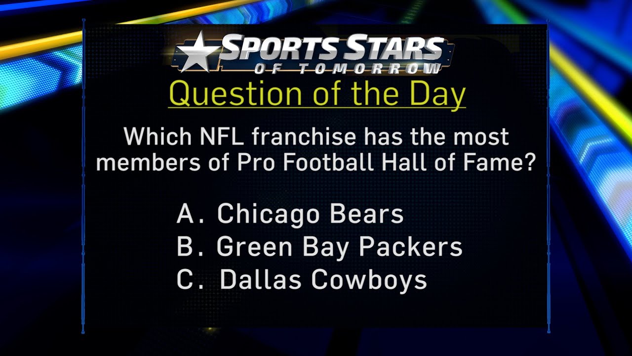 Question of the Day: Team with the Most Members in the Pro Football Hall of Fame