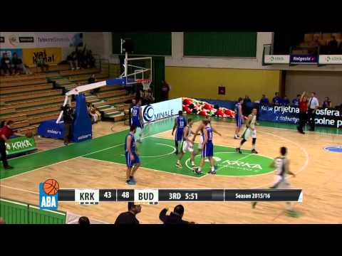 ABA Liga 2015/16 highlights: Krka - Budućnost VOLI R 14 (12.12.2015)