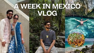 mexico travel vlog: tulum + cancun | ruins, cenotes & an indian wedding