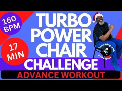 Advanced Turbo Power Chair Seated Workout Challenge | Fast Paced 160 BPM | 17 Min | Seated Exercise