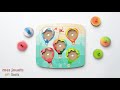 Puzzle 11 pièces en bois pour enfant - Vol en montgolfière