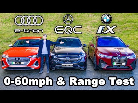 BMW iX v Audi e-tron v Mercedes EQC review & RANGE TEST!