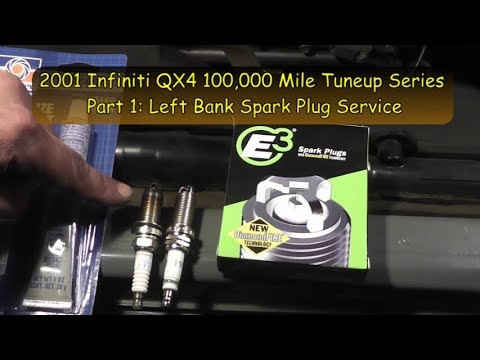 2001 Infiniti QX4 3.5L V6 Tune Up Series PT.1 Left Bank E3 Spark Plug Installation