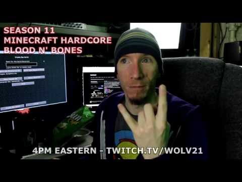 Minecraft Season 11 Modded Hardcore Live @ 4pm Eastern 'Blood N' Bones'