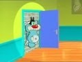 Oggy Flattened By The Wall
