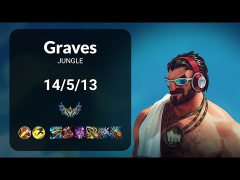 Graves vs Nidalee JUNGLE - KR CHALLENGER Patch 14.21