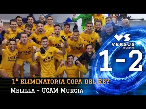 Resumen Melilla 1-2 UCAM Murcia (Copa del Rey, 1ª eliminatoria, 2019/20)