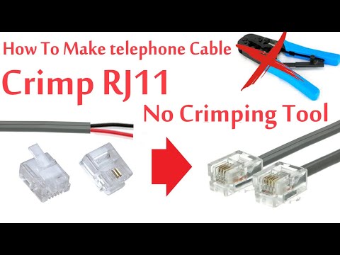 How to Crimp Rj11 Connector without Crimping tool