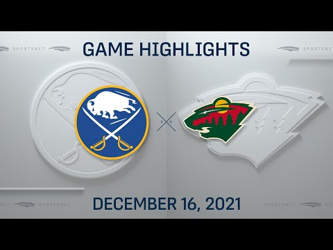 NHL Highlights | Sabres vs. Wild - Dec. 16, 2021