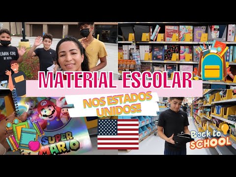 COMPRANDO MATERIAL ESCOLAR NO WALMART DOS ESTADOS UNIDOS 2021/2022 | PREÇOS INCRIVEIS