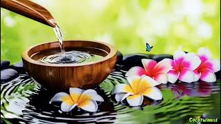 Relax Spa Water Ambience | Spa Relaxation Music for Calm Mind | Healing Water Pond